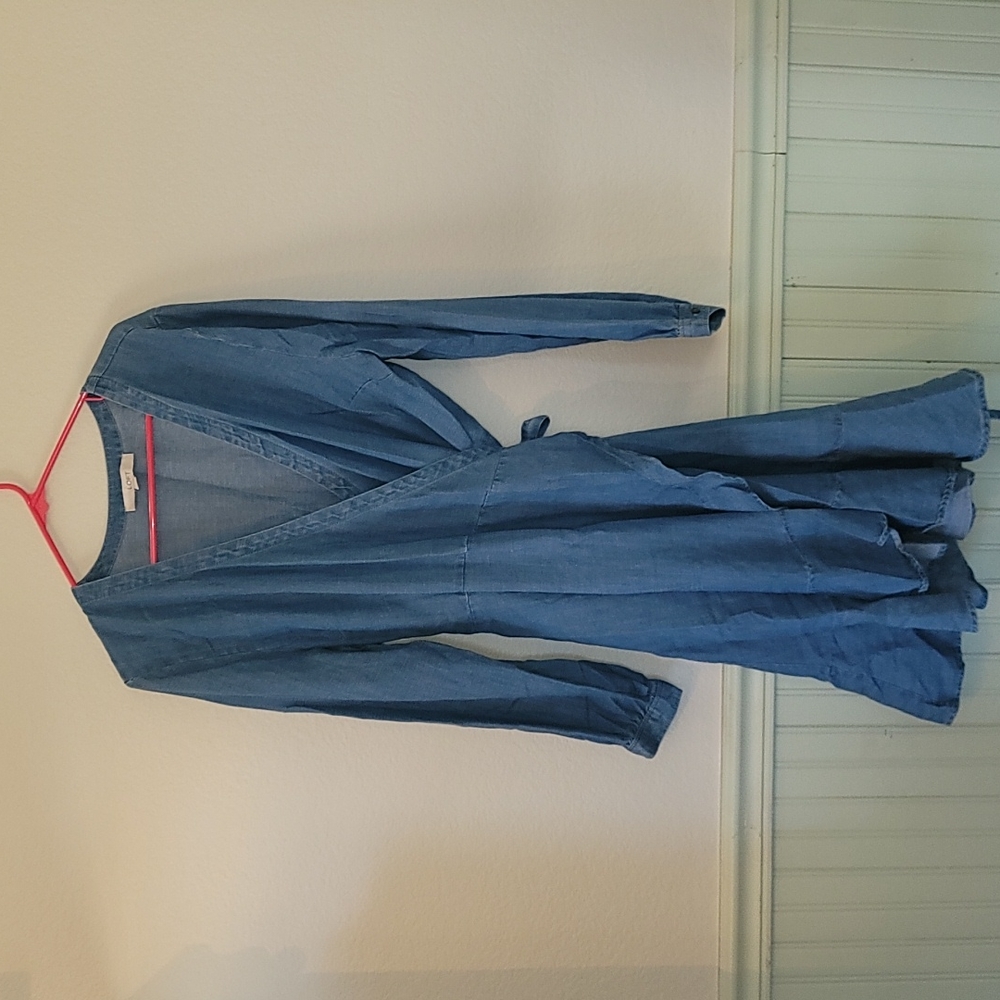 Denim Wrap Around Dress